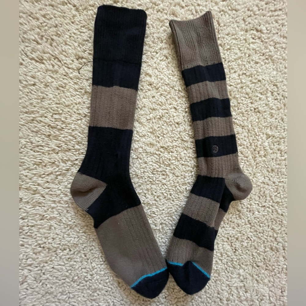 Stance Over The Knee Striped Socks